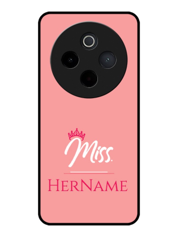 Custom iQOO Z10 5G Custom Glass Phone Case - Mrs With Name Design