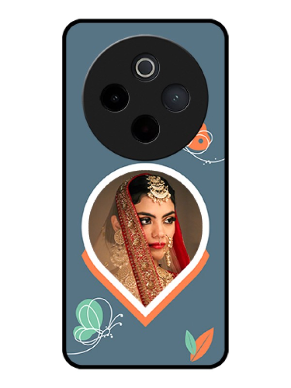 Custom iQOO Z10 5G Custom Glass Phone Case - Droplet Butterflies Design