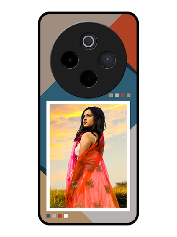 Custom iQOO Z10 5G Custom Glass Phone Case - Retro Color Pallet Design