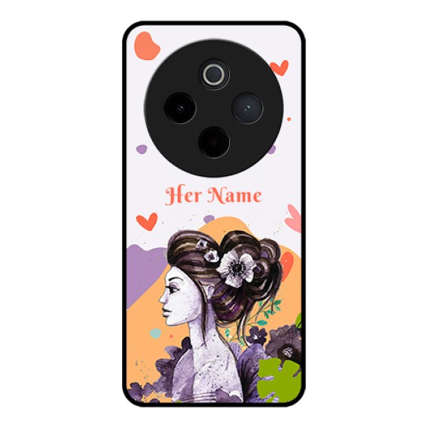 iQOO Z10 5G Custom Glass Phone Case - Woman And Nature Design