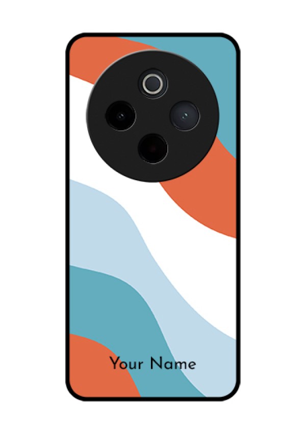 iQOO Z10 5G Custom Glass Phone Case - Coloured Waves Design