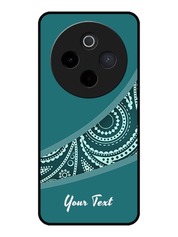 Custom iQOO Z10 5G Custom Glass Phone Case - Semi Visible Floral Design