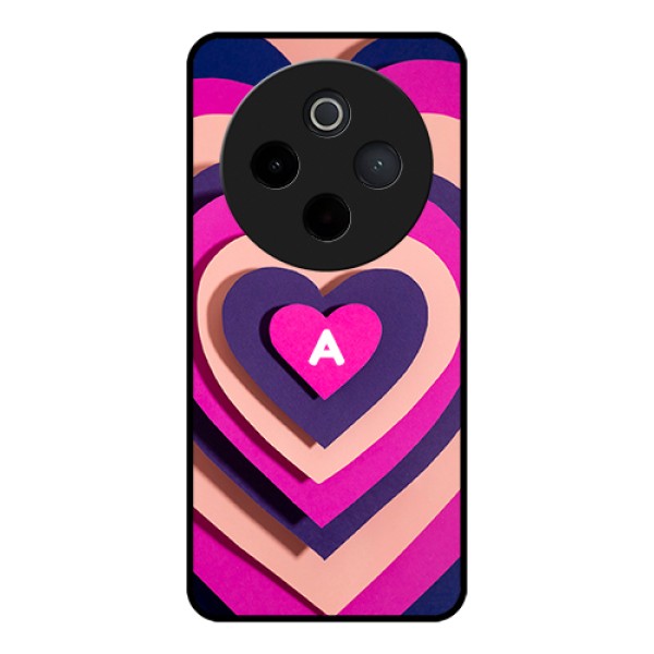 iQOO Z10 5G Custom Glass Phone Case - Cute Heart Pattern Design