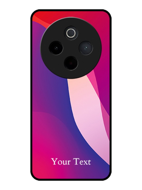 Custom iQOO Z10 5G Custom Glass Phone Case - Digital Abstract Overlap Design