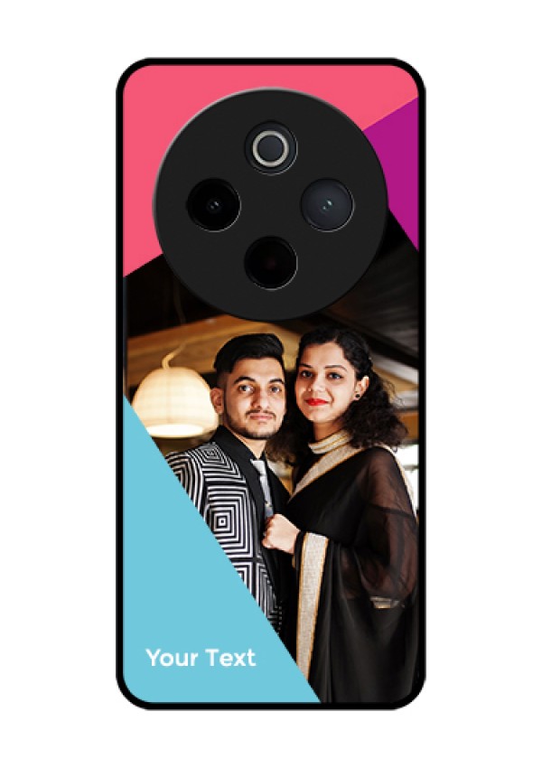 iQOO Z10 5G Custom Glass Phone Case - Stacked Triple Colour Design