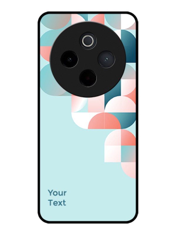 Custom iQOO Z10 5G Custom Glass Phone Case - Stylish Semi - Circle Pattern Design