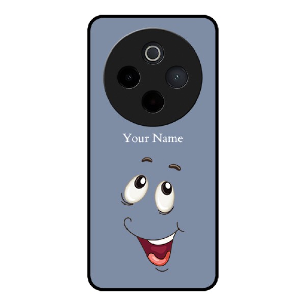 iQOO Z10 5G Custom Glass Phone Case - Laughing Cartoon Face Design iQOO Z10 5G Custom Glass Phone Case - Laughing Cartoon Face Design