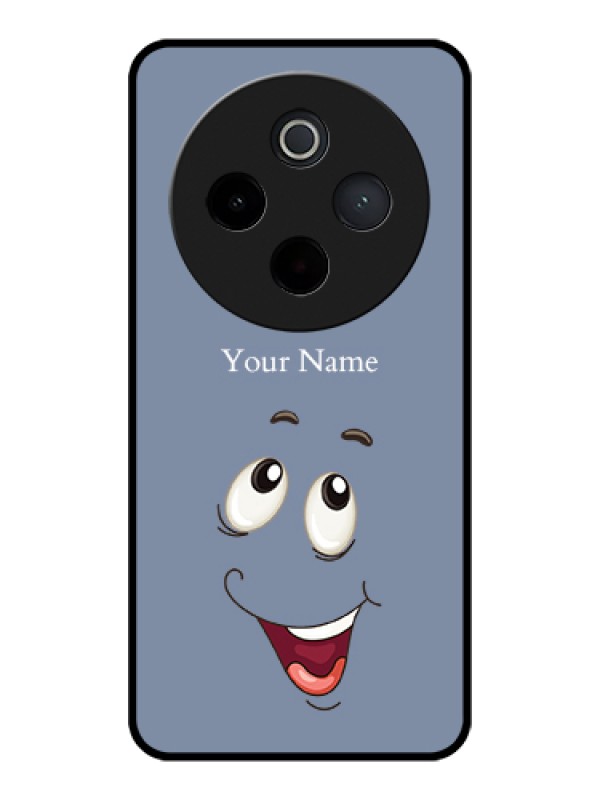 Custom iQOO Z10 5G Custom Glass Phone Case - Laughing Cartoon Face Design