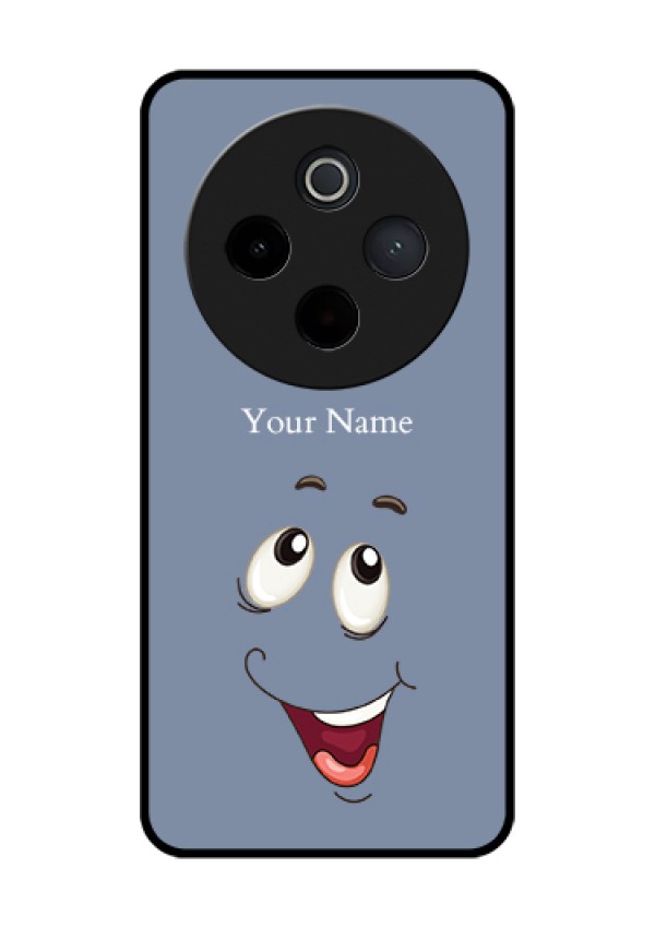 iQOO Z10 5G Custom Glass Phone Case - Laughing Cartoon Face Design