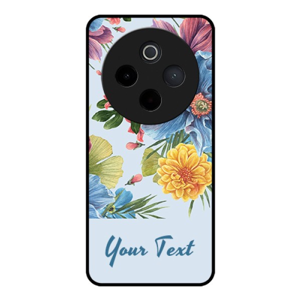 iQOO Z10 5G Custom Glass Phone Case - Stunning Watercolored Flowers Painting Design iQOO Z10 5G Custom Glass Phone Case - Stunning Watercolored Flowers Painting Design