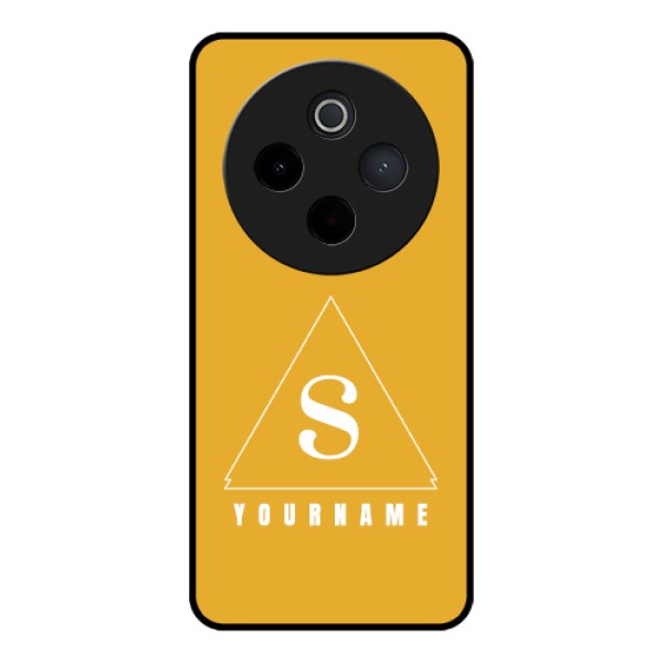 iQOO Z10 5G Custom Glass Phone Case - Simple Triangle Design iQOO Z10 5G Custom Glass Phone Case - Simple Triangle Design