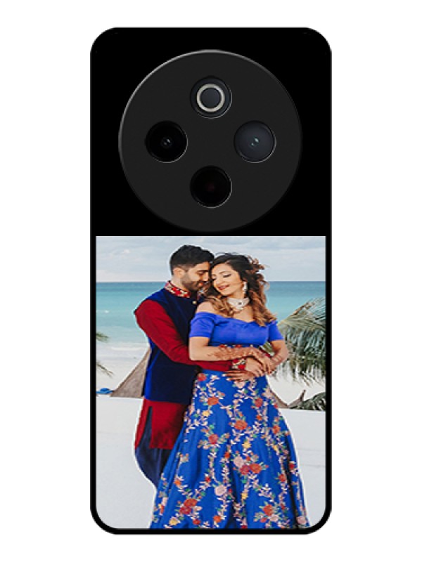 Custom iQOO Z10 5G Custom Glass Phone Case - Upload Full Picture With Custom Color Design