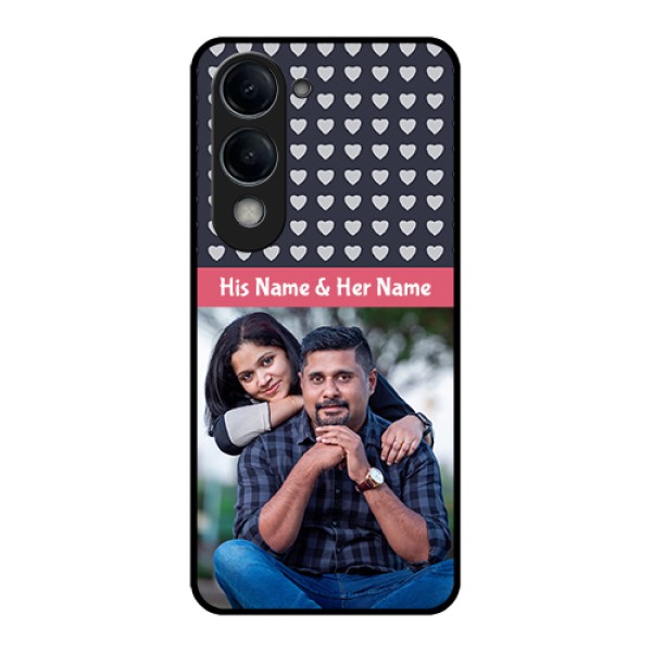 iQOO Z10 Lite Custom Glass Phone Case - Love Symbols Design
