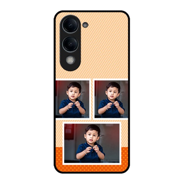 iQOO Z10 Lite Custom Glass Phone Case - Bulk Photos Upload Design