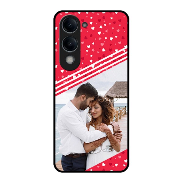 iQOO Z10 Lite Custom Glass Phone Case - Valentines Gift Design