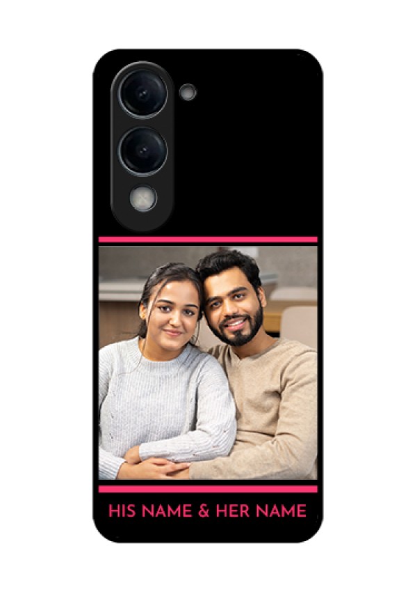iQOO Z10 Lite Custom Glass Phone Case - With Add Text Design