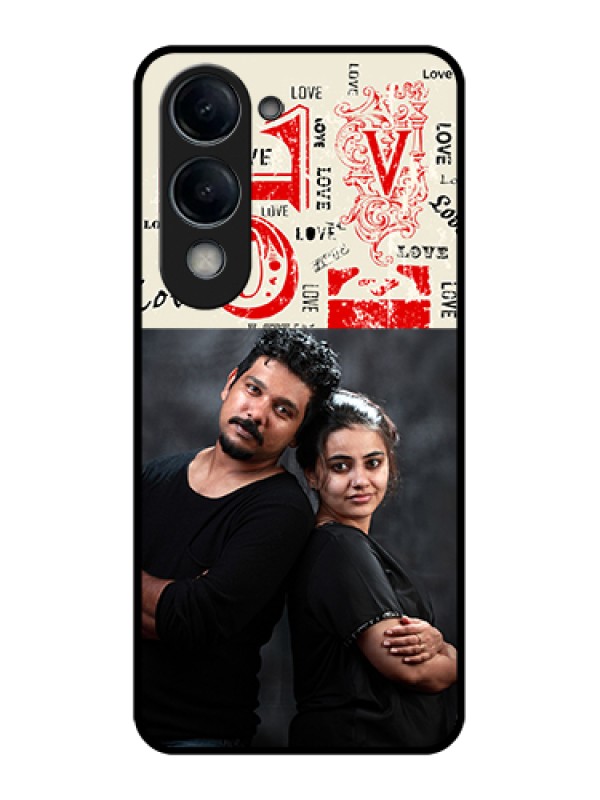 Custom iQOO Z10 Lite Custom Glass Phone Case - Trendy Love Design Case