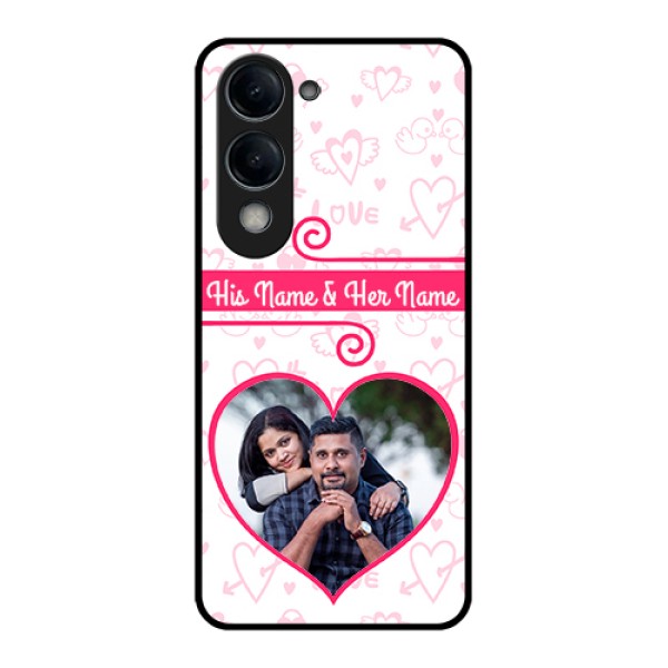 iQOO Z10 Lite Custom Glass Phone Case - Heart Shape Love Design iQOO Z10 Lite Custom Glass Phone Case - Heart Shape Love Design
