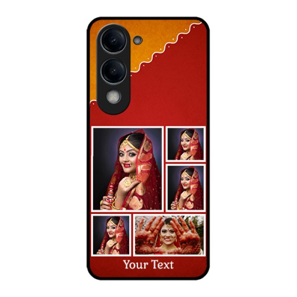iQOO Z10 Lite Custom Glass Phone Case - Wedding Pic Upload Design