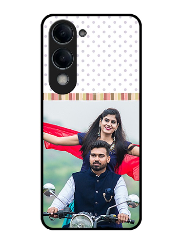 Custom iQOO Z10 Lite Custom Glass Phone Case - Cute Family Design