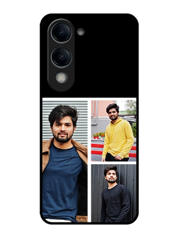 Custom iQOO Z10 Lite Custom Glass Phone Case - Upload Multiple Picture Design