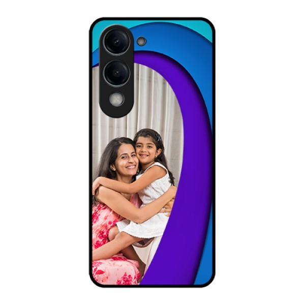 iQOO Z10 Lite Custom Glass Phone Case - Simple Pattern Design