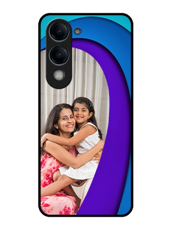 Custom iQOO Z10 Lite Custom Glass Phone Case - Simple Pattern Design