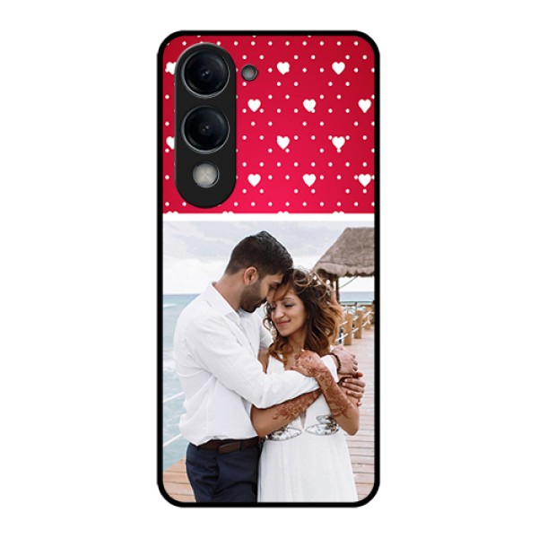 iQOO Z10 Lite Custom Glass Phone Case - Hearts Mobile Case Design iQOO Z10 Lite Custom Glass Phone Case - Hearts Mobile Case Design