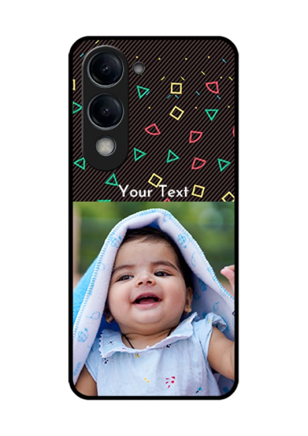iQOO Z10 Lite Custom Glass Phone Case - With Confetti Birthday Design