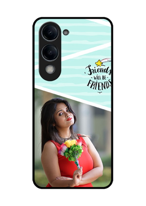 iQOO Z10 Lite Custom Glass Phone Case - Friends Picture Icon Design