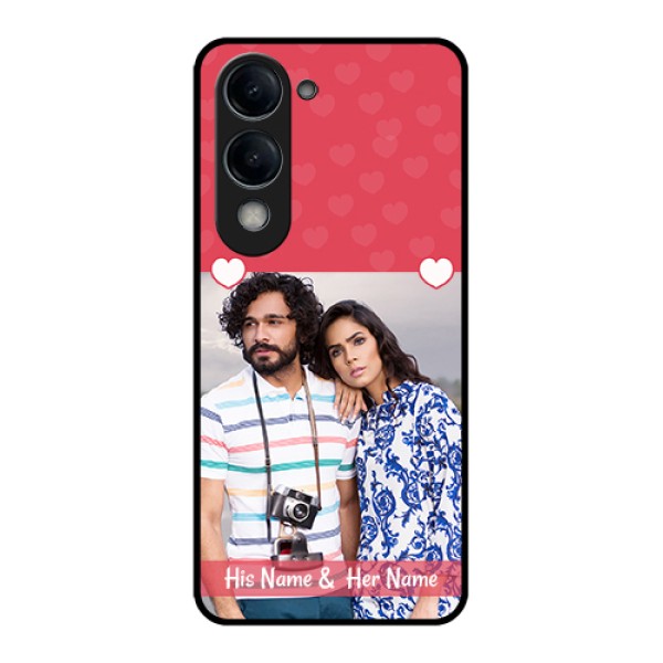 iQOO Z10 Lite Custom Glass Phone Case - Simple Love Design