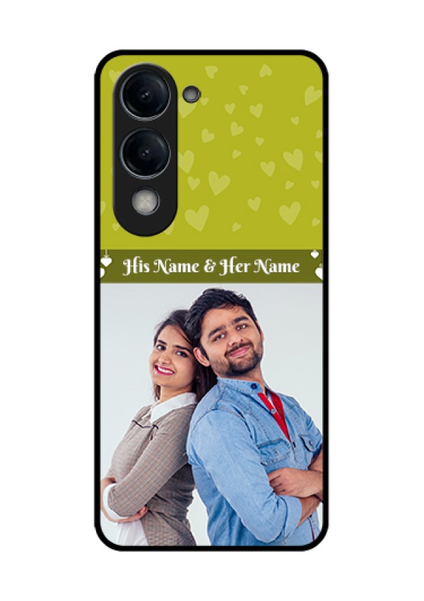 iQOO Z10 Lite Custom Glass Phone Case - You & Me Heart Design
