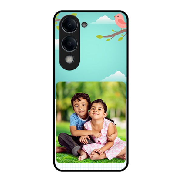 iQOO Z10 Lite Custom Glass Phone Case - Doodle Love Design