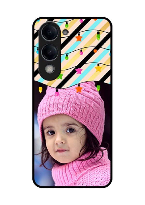 iQOO Z10 Lite Custom Glass Phone Case - Lights Hanging Design