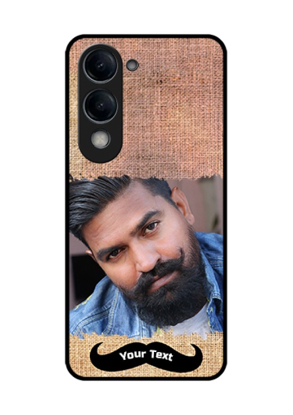 iQOO Z10 Lite Custom Glass Phone Case - With Texture Design