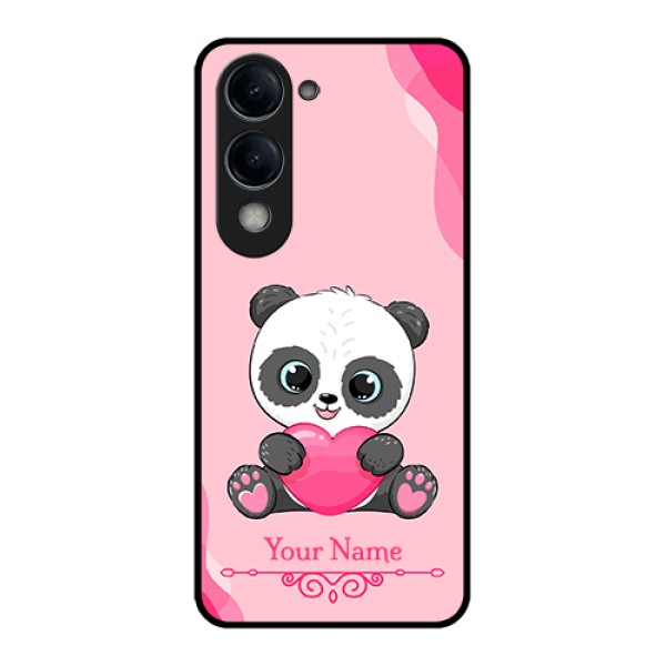 iQOO Z10 Lite Custom Glass Phone Case - Cute Panda Design