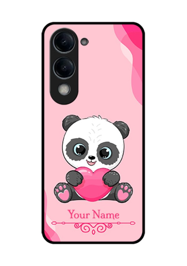 iQOO Z10 Lite Custom Glass Phone Case - Cute Panda Design