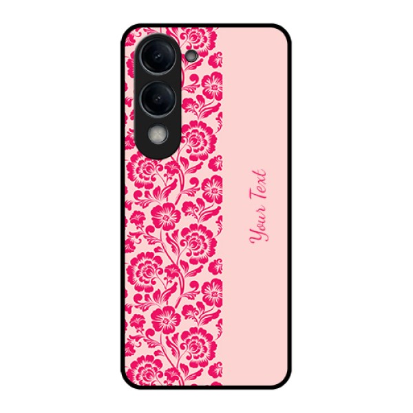 iQOO Z10 Lite Custom Glass Phone Case - Attractive Floral Pattern Design iQOO Z10 Lite Custom Glass Phone Case - Attractive Floral Pattern Design