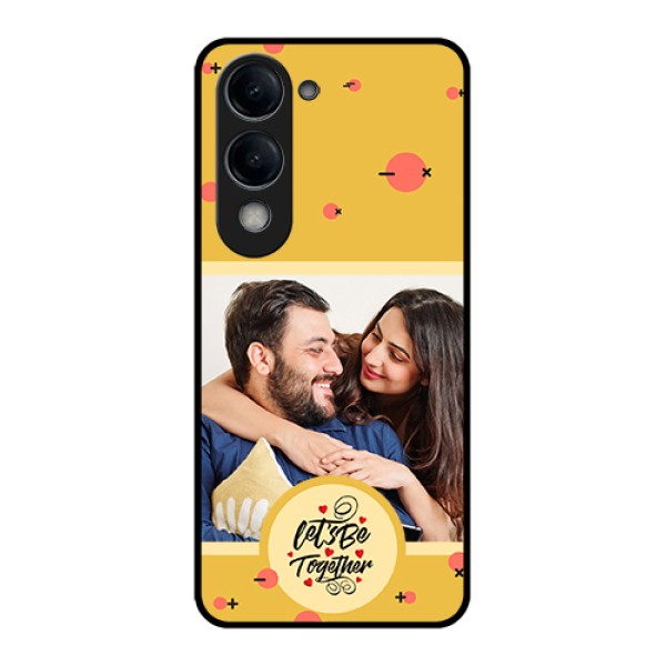 iQOO Z10 Lite Custom Glass Phone Case - Lets Be Together Design