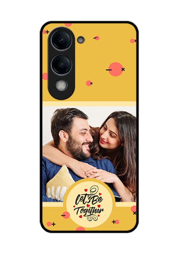 iQOO Z10 Lite Custom Glass Phone Case - Lets Be Together Design