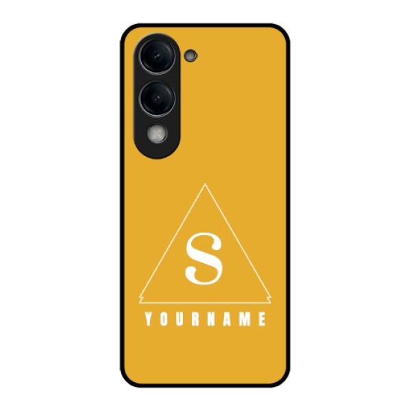 iQOO Z10 Lite Custom Glass Phone Case - Simple Triangle Design iQOO Z10 Lite Custom Glass Phone Case - Simple Triangle Design