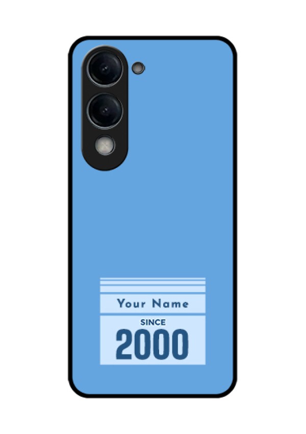 iQOO Z10 Lite Custom Glass Phone Case - Custom Year Of Birth Design
