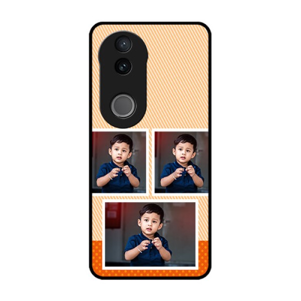 iQOO Z10R Custom Glass Phone Case - Bulk Photos Upload Design