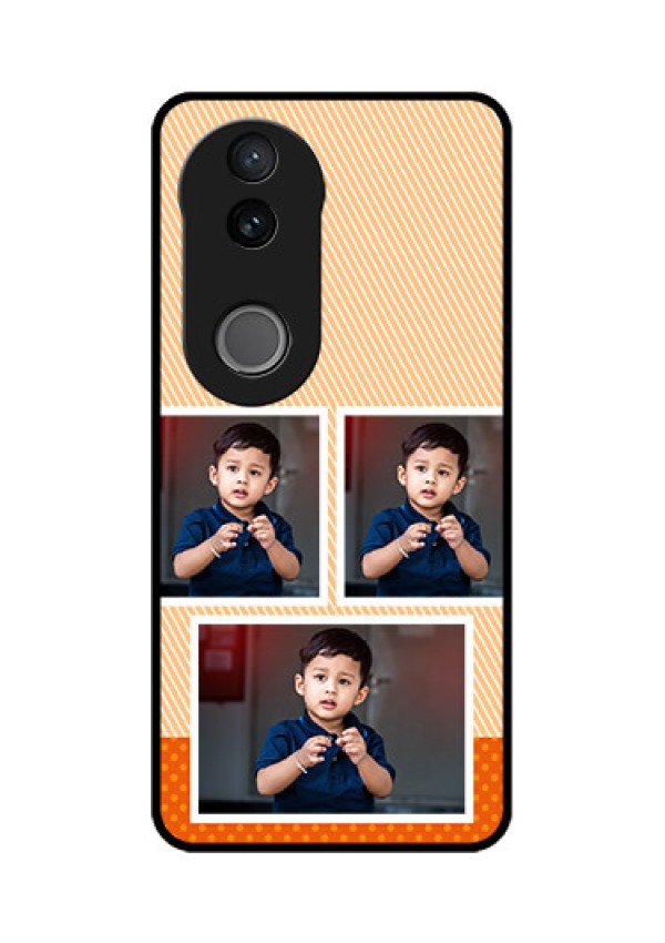iQOO Z10R Custom Glass Phone Case - Bulk Photos Upload Design