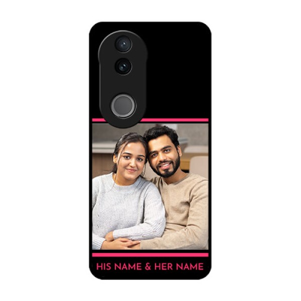 iQOO Z10R Custom Glass Phone Case - With Add Text Design