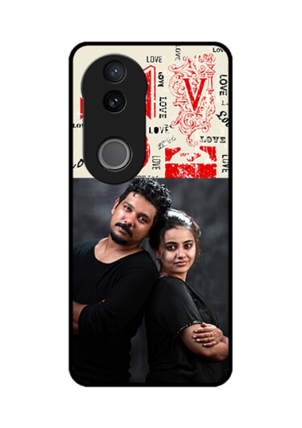 iQOO Z10R Custom Glass Phone Case - Trendy Love Design Case