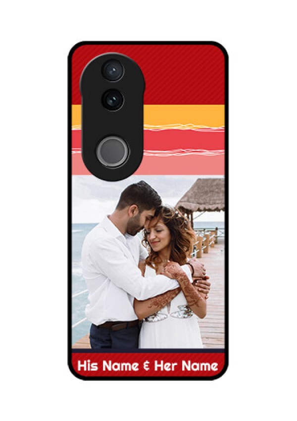 iQOO Z10R Custom Glass Phone Case - Colorful Case Design