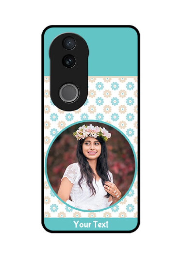 iQOO Z10R Custom Glass Phone Case - Beautiful Flowers Design