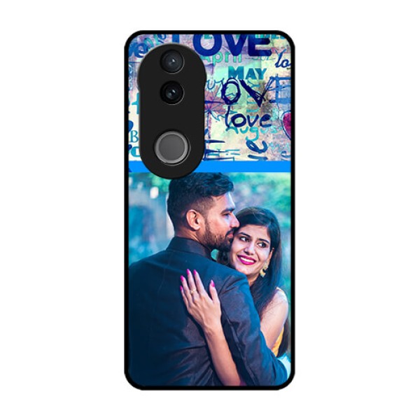 iQOO Z10R Custom Glass Phone Case - Colorful Love Design