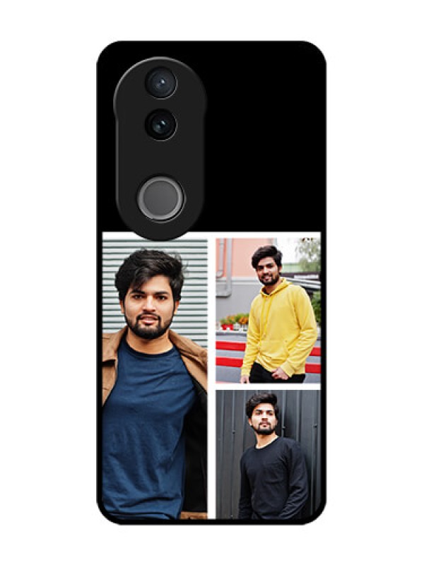 Custom iQOO Z10R Custom Glass Phone Case - Upload Multiple Picture Design